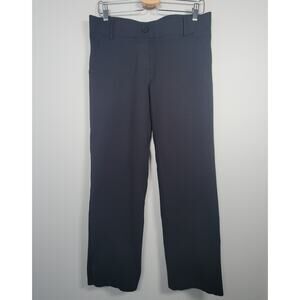 Betabrand Pull On Straight Leg Pants Womens L Stretch Black